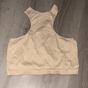 wild fable Ribbed Racerback Crop Tank - Beige